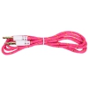 Кабель Belsis Jack 3.5 mm - Jack 3.5 mm,  вилка - вилка, стерео, 0,75 м, нейлоновый оплетке, фиолетовый BL1110