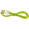 Кабель Belsis Jack 3.5 mm - Jack 3.5 mm,  вилка - вилка, стерео, 0,75м, прозрачный, зеленый BL1105