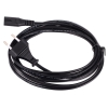 Кабель для аудио-видео техники IEC-320-C7 -- розетка EU, 2-pin  VDE , VCOM  CE023-CU0.5-3 , 3,0m (CE023_CU0.5-3M)