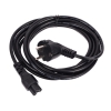 Кабель питания для ноутбуков 3-pin (угловая Евровилка)  VDE  3G*0.5mm2 VCOM  CE022-CU0.5-3 , 3m (CE022-CU0.5-3M)
