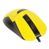 Мышь Oklick 865G черный/желтый оптическая (2400dpi) USB игровая (5but) (368647)