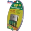 Зарядное уст-во GP <GPPB20GS180-C4> PowerBank 4 (NiMh, AA) +AAx4шт. аккум.