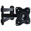Кронштейн Kromax DIX-15 Black, Кр. стал. наст. для TV 10"-28", max 30 кг, 5 ст св., нак. ±15°, пов. 180°, от ст. 48-377 мм, max VESA 100x100 мм. (20202)