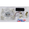 Gembird <CCFL-Big-3> Round Cold Cathode Fan (Red-Green-Blue Light, Clear Fan, 120x120x25mm, 29.2дБ, 1800 об/мин)