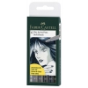 Набор ручек капиллярных Faber-Castell Pitt Artist Pen Soft Brush (167806) 6цв. пластик.упю
