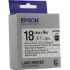 Термотрансферная лента EPSON C53S655011 LK-5TBW (18мм x 9м,  Black  on  Clear)