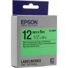 Термотрансферная лента EPSON C53S654018 LK-4GBF (12мм x 9м,  Black on Green)