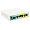 Маршрутизатор MikroTik RB960PGS hEX PoE  with 800MHz CPU, 128MB RAM, 5x Gigabit LAN (four with PoE out), USB, RouterOS L4, plastic case and PSU