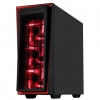 Корпус Silverstone RedLine [SST-RL06BR-PRO] , ATX, без БП ( ATX ), чёрный с красной отделкой + LED-вентилятор