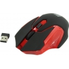 Jet.A Comfort Wireless Optical Mouse <OM-U57G Black&Red> (RTL)  USB4btn+Roll, беспроводная