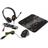Defender Warhead <MPH-1500> (RTL) (мышь, коврик, наушники  с микрофоном) <52705>