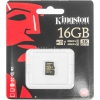 Флеш карта microSDHC 16Gb Class10 Kingston SDCG/16GBSP w/o adapter