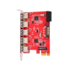Контроллер ORIENT VA-3U5219PE, PCI-E USB 3.0 5ext/2int (19-pin) port, VIA VL805+VL813 chipset, разъем доп.питания, oem (30286)