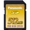 Panasonic <RP-SDK512> SecureDigital (SD) Memory Card 512Mb Pro HighSpeed