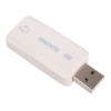 Адаптер ORIENT AU-02W, USB to Audio, jack 3.5 mm (4-pole) для подключения телефонной гарнитуры к порту USB, белый (30215)
