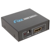 Разветвитель HDMI Orient HSP0102N, 1->2, HDMI 1.4/3D, HDTV1080p/1080i/720p, HDCP1.2, внешний БП-зарядник 1xUSB 5В/1A, метал.корпус (30460)