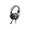 Гарнитура  A4Tech HS-28 3.5 мм черно-серебристый (HS-28 (SILVER BLACK))