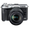 Фотоаппарат Canon EOS M6 серебристый 24.2Mpix 3" 1080p WiFi 18-150 IS STM f/ 3.5-6.3 LP-E17 (1725C022)
