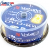 DVD+RW Disc Verbatim   4.7Gb  4x  <уп. 25 шт> на  шпинделе <43489>
