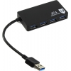 Jet.A <JA-UH37 Black> USB3.0  Hub 4-port