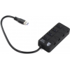 JETACCESS <JA-UH35 Black>  USB3.0 Hub 4-port