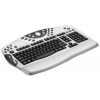 Кл-ра Defender LUNA  <KM-2080> Silver Ergo<PS/2> 103КЛ+32КЛ М/Мед+Roll