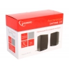 Колонки Gembird SPK-201,2.0 черный МДФ,2х2,5 Вт, регулятор громкости, USB