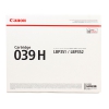Картридж Canon 039 H для принтеров i-SENSYS LBP351x/352x. Чёрный. 25 000 страниц. (0288C001)