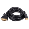 Кабель DisplayPort-DVI 3м Gembird экранированный черный CC-DPM-DVIM-3M