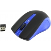 OKLICK Wireless Optical Mouse <485MW+> <Black&Blue> (RTL)  USB 3btn+Roll <384105>