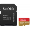 Флеш карта microSDXC 64Gb Class10 Sandisk SDSQXAF-064G-GN6MA Extreme + adapter