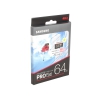 Карта памяти MicroSDXC 64GB Samsung PRO Plus v2 UHS-I U3 + SD Adapter (R100/W90Mb/s) (MB-MD64GA/RU)