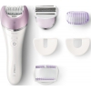 Эпилятор Philips BRE630/00 скор.:2 насад.:5 от аккум. белый/розовый