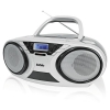 Аудиомагнитола BBK BX516BT белый/черный 8Вт/CD/CDRW/MP3/FM(dig)/USB/BT