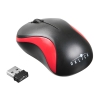 Мышь Oklick 605SW черный/красный оптическая (1200dpi) беспроводная USB (2but) (384110)