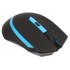 Мышь Oklick 630LW черный/голубой оптическая (1600dpi) беспроводная USB игровая (5but) (923003)