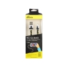 Кабель Lightning 8pin-USB Ritmix RCC-221 Black для синхронизации/зарядки, 1м, ткан. опл.