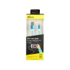 Кабель Lightning 8pin-USB Ritmix RCC-321 blue для синхронизации/зарядки, 1.5м, ткан. опл., мет. коннекторы
