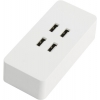 Orico <DCV-4U-(EU-)WH> Зарядное устройство USB (Вх.  AC100-240V,Вых.DC5V,  20W,  4xUSB)