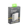 Зарядное устроиство USB от сети питания 220В Gmini GM-WC-005QC, с 4 USB портами Smart Charge и 1 USB QC3.0 порт, 5В9.4А, белый