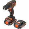Дрель-шуруповерт Black & Decker BDCDC18K1B-QW аккум. патрон:быстрозажимной (кейс в комплекте)