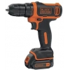 Дрель-шуруповерт Black & Decker BDCDD12K1B-QW аккум. патрон:быстрозажимной