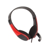 Гарнитура Oklick HS-M150 черный/красный 2м накладные (359486)