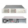 SuperMicro 2U 6024H-82B Black (Socket604,iE7520,SVGA,CD,FDD,Ultra320 SCSI,6xHotSwap SCSI,LAN 2x1000,8DDR-II,550W)