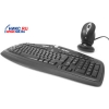 Logitech Cordless Desktop MX3100 (Кл-ра Ergo,М/Мед,FM,USB&PS/2+Мышь 8кн,Optical,Roll,FM,PS/2+ зар. уст-во)<967513>