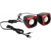 Колонки SVEN 140 Black-Red (2x2.5W, питание  от USB)