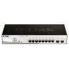 Коммутатор D-Link DGS-1210-10P/F1A 8G 2SFP 8PoE 65W настраиваемый