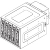 SuperMicro <CSE-M35SB> Black Mobile Rack (корзина+backplane на 5Hot-swap SCSI HDD) для корп-в SC762/SC830/SC942