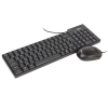 Клавиатура + Мышь Ritmix RKC-010 Black, Кл: 102; мышь: 800 DPI, 2 кнопки + колесо, Цвет: черный; USB