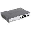 Коммутатор D-Link DGS-1210-10P/ME/A1A Управляемый коммутатор 2 уровня с 8 портами 10/100/1000Base-T и 2 портами 1000Base-X SFP (8 портов с поддержкой